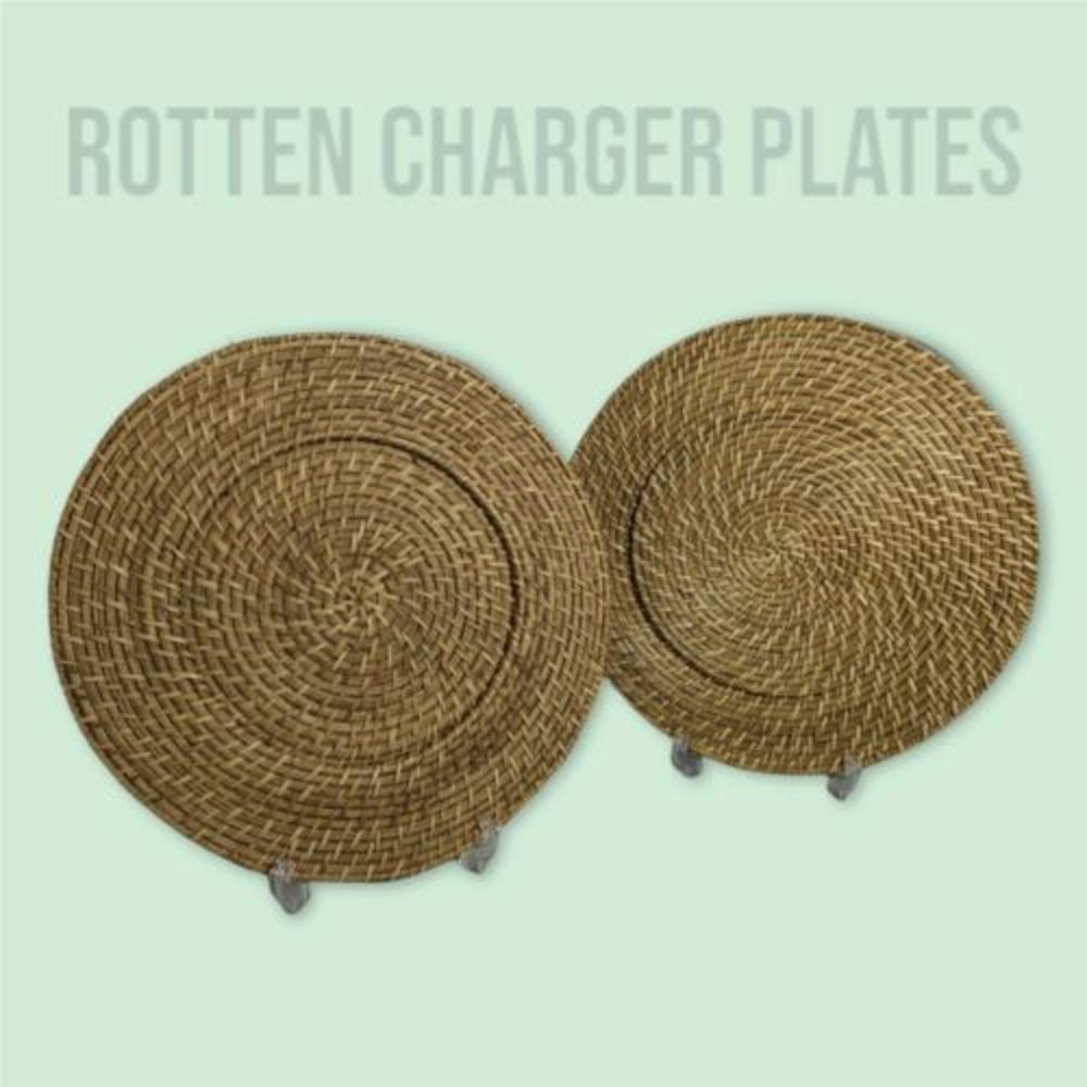 Rattan Charger Plates